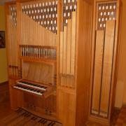 Orgel im Kirchgemeindehaus in Savognin