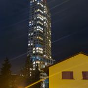 Bäretower in der Nacht